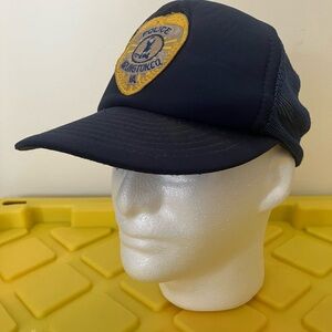 Vintage police hat 1980s - SnapBack mesh - Arlington County Virginia Police